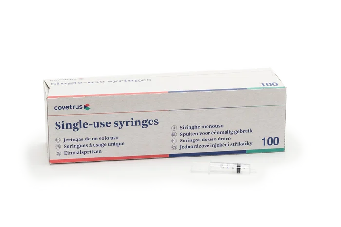 Covetrus Seringue 3 corps avec cône excentrique 5ml (100 unités) কমিয়ে EAN 8720171300946 Covetrus Seringue 3 corps avec cône excentrique 5ml (100 unités) কমিয়ে EAN 8720171300946